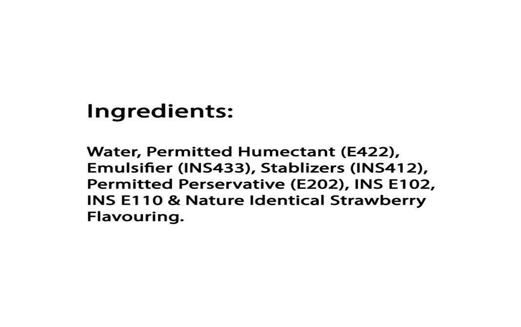 Bloom Strawberry Liquid Flavoured Colours   Plastic Bottle  30 millilitre